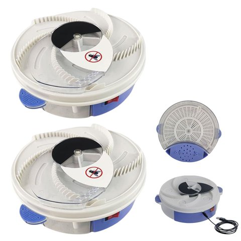 Armadilha Pega Moscas Kit 2 Uni Captura Prende Inseto Pernilongos Mosquito Varejeira Usb Gaiola Port