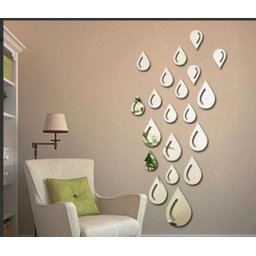 Espelho Decorativo Gotas Quarto Sala Escritório Banheiro - 2