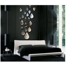 Espelho Decorativo Gotas Quarto Sala Escritório Banheiro - 1