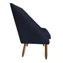 Ver imagem 4 de kit 04 Cadeiras Para Sala De Jantar Ana Pés Palito Suede Azul Marinho - D'Classe Decor
