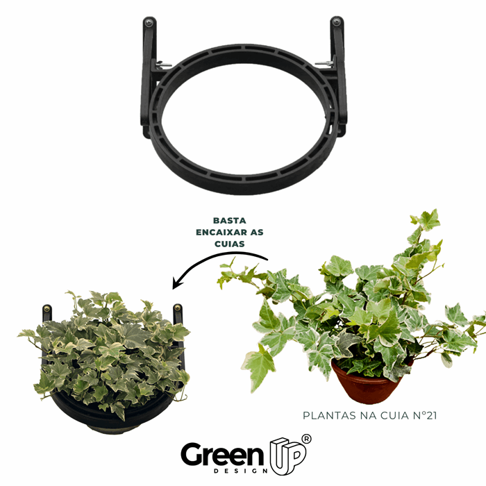 Kit 20 Módulos Greenplast para Jardim Vertical 25cm Greenup Design - 5