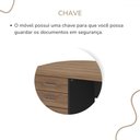 Ver imagem 6 de Mesa para Escritório Tamburato 4 Gavetas Nogal/preto 6127 - Artany Móveis