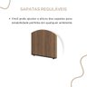 Mesa para Escritório Tamburato 4 Gavetas Nogal/preto 6127 - Artany Móveis - 5