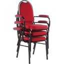 Ver imagem 1 de Kit 3 Cadeiras Empilháveis para Auditórios Linha Hotel - Vermelho