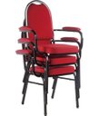 Ver imagem 1 de Kit 3 Cadeiras Empilháveis para Auditórios Linha Hotel - Vermelho