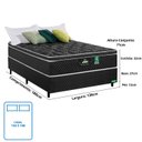 Ver imagem 5 de Cama Box Casal 138x188x71cm Pérola Negra Gazin Colchões Megasul