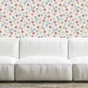 Ver imagem 1 de Papel de Parede Adesivo Floral Roxo e Azul 1432 0,48x2,5m