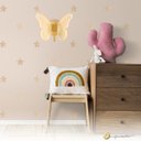 Ver imagem 2 de Luminária de Parede Arandela Borboleta Acrílico Led 3 Cores 3000k/4000k/6000k Dourado 3w Bivolt