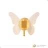 Luminária de Parede Arandela Borboleta Acrílico Led 3 Cores 3000k/4000k/6000k Dourado 3w Bivolt - 5