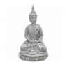 Imagem Buda Meditando Branco Escultura Resina Estatua 12 Cm - 1