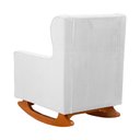 Ver imagem 4 de Poltrona Aurora Pés Balanço Luxo Suede Cores - DS Estofados Branco