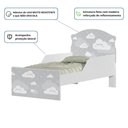 Ver imagem 4 de Cama Infantil Tick Nuvens Cinza com Colchão