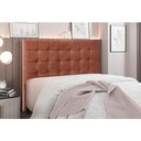 Ver imagem 1 de Cabeceira Cama Box Queen 160 Cm Verona Veludo S04 - D'Rossi