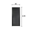 Ver imagem 3 de Porta Palheta Alumínio Preto 2.10 x 0.90 Lado Direito - Hale