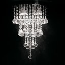 Ver imagem 3 de LUSTRE DE CRISTAL PARA SALA COM 80 CM DE ALTURA BASE DE INOX 30 CM DE DIÂMETROS