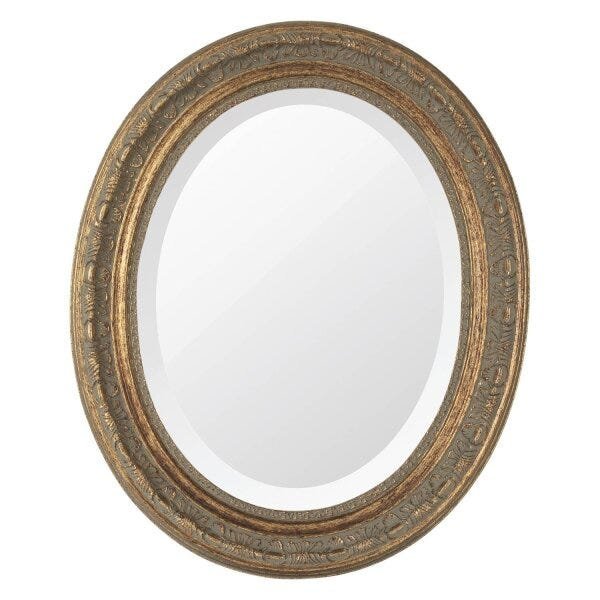 Espelho Oval Ornamental Classic Santa Luzia 50x41cm - 1