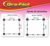 Carrinho Para Fogão Geladeira Suporte Pé Gira Fácil Inox - 11