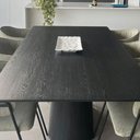 Ver imagem 2 de Mesa de Jantar Cone Retangular 235x122 Cm Tampo Ébano Base Ébano Cor Preto