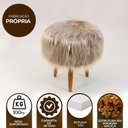 Ver imagem 4 de Puff Banqueta Decorativo Pés Madeira Cor:bege
