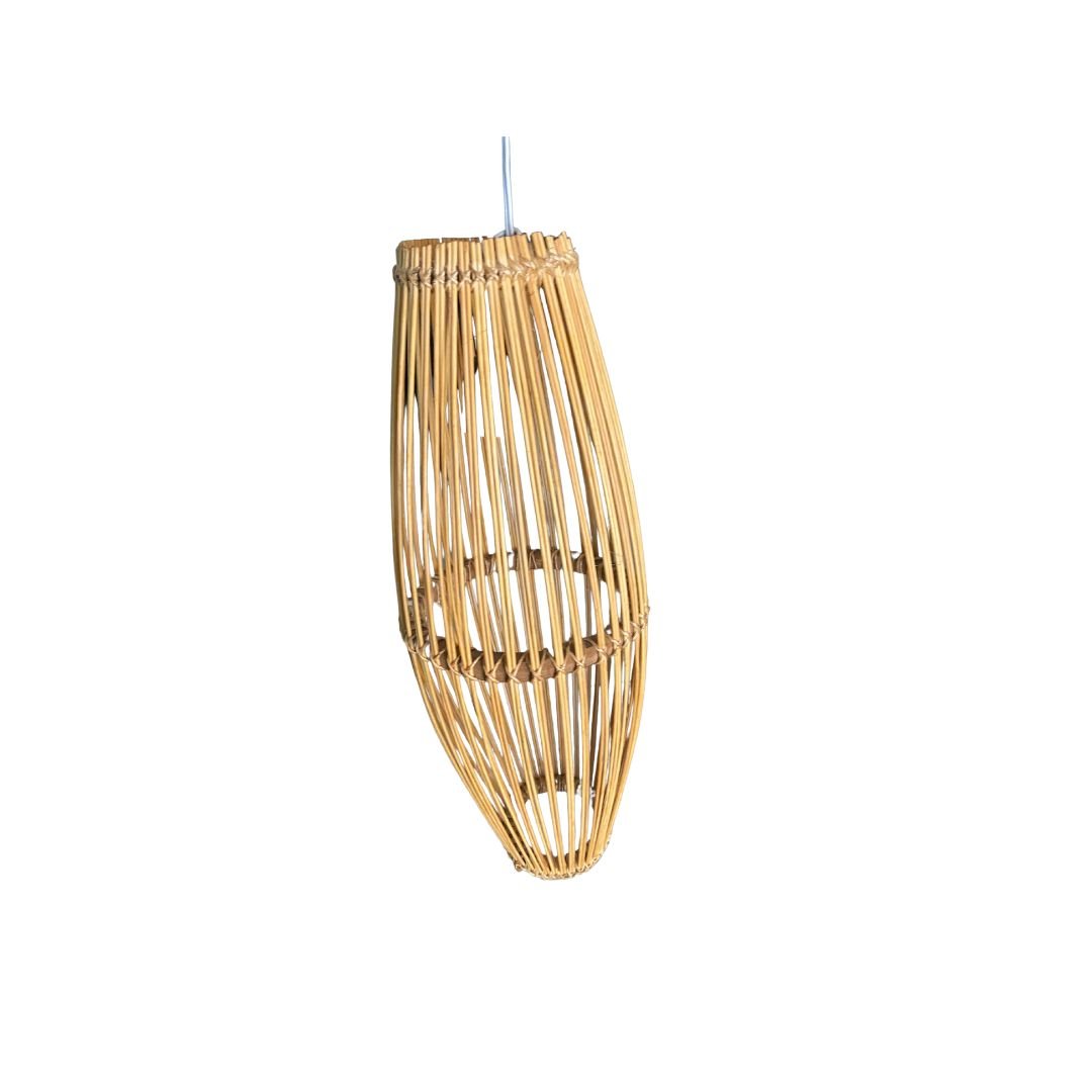 Luminária Pendente de Varetas de Bambu - 70cm - 6