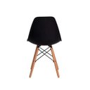 Ver imagem 5 de Conjunto Kit 4 Cadeiras Eames Eiffel Preta + 1 Mesa Eames 80cm Preta Base Madeira Cozinha Jantar