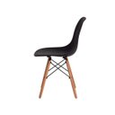 Ver imagem 4 de Conjunto Kit 4 Cadeiras Eames Eiffel Preta + 1 Mesa Eames 80cm Preta Base Madeira Cozinha Jantar