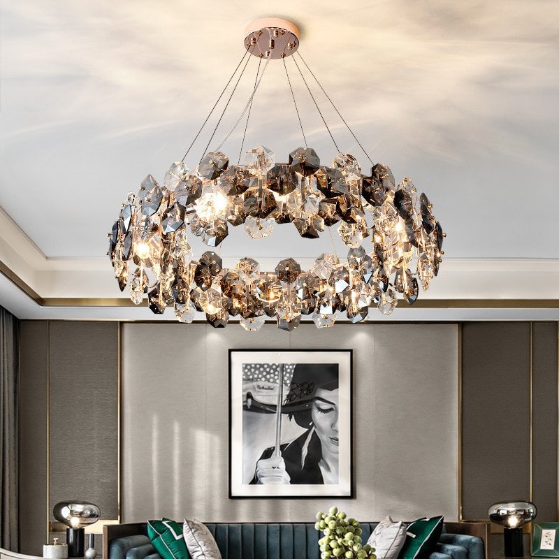 Novo lustre de cristal moderno para sala estar luxo casa decoração ...