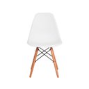 Ver imagem 3 de Conjunto Kit 4 Cadeiras Eames Eiffel Branca + 1 Mesa Eames 80cm Branca Base Madeira Cozinha Jantar