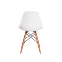 Ver imagem 5 de Conjunto Kit 4 Cadeiras Eames Eiffel Branca + 1 Mesa Eames 80cm Branca Base Madeira Cozinha Jantar