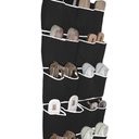 Ver imagem 1 de Sapateira de Porta Parede 8 e 10 Pares de Sapato Tênis TNT Resistente:Preto/10 Pares