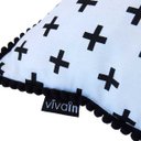 Ver imagem 2 de Capa de almofada VivaIN infantil cruz preta