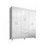 Guarda-Roupa Casal 6 Portas 2 Gavetas Tóquio Poquema Móveis - 2