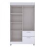 Guarda-Roupa Solteiro 4 Portas 2 Gavetas Tóquio Poquema Móveis - 3