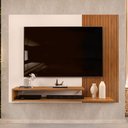Ver imagem 2 de Painel Para Tv Até 50 Polegadas Nando D04 Freijó/Off White - Mpozenato