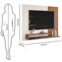 Ver imagem 4 de Painel Para Tv Até 50 Polegadas Nando D04 Freijó/Off White - Mpozenato