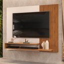 Ver imagem 7 de Painel Para Tv Até 50 Polegadas Nando D04 Freijó/Off White - Mpozenato