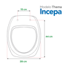Assento Sanitário Incepa 6lpf Thema Branco Sicmol - 6