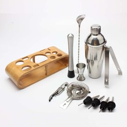 Kit Bar 12 Peças Inox Coqueteleira 550ml Barman Caipirinha Lorben - 2