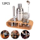 Ver imagem 5 de Kit Bar 12 Peças Inox Coqueteleira 550ml Barman Caipirinha Lorben