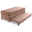 Ver imagem 1 de Cama Box c/Auxiliar Conjugado Solteiro: Colchão Molas Extrapedic Sublime Clean (88x188x47) Paropas