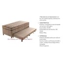 Ver imagem 2 de Cama Box c/Auxiliar Conjugado Solteiro: Colchão Molas Extrapedic Sublime Clean (88x188x47) Paropas
