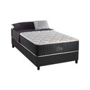 Ver imagem 1 de Cama Box Solteiro: Colchão Molas Ensacadas Anjos Masterpocket Fort Flex + Base Gray(88x188)