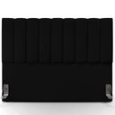 Ver imagem 2 de Kit Cabeceira Cama Box Casal King 195cm com Calçadeira Baú Dália W01 Facto Preto - Lyam Lyam Decor