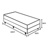 Cama Box Baú Solteiro Colchão Espuma D33 Bordado + Box Suede Preta 59x78x188 - 4