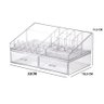 Organizador Cosmético Maquiagem Luxo + Caixa Rattan 24x17cm - 5