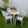 Conjunto TopPlast com Mesas de Plástico Top e 6 Cadeiras Isabela - Branco - 2