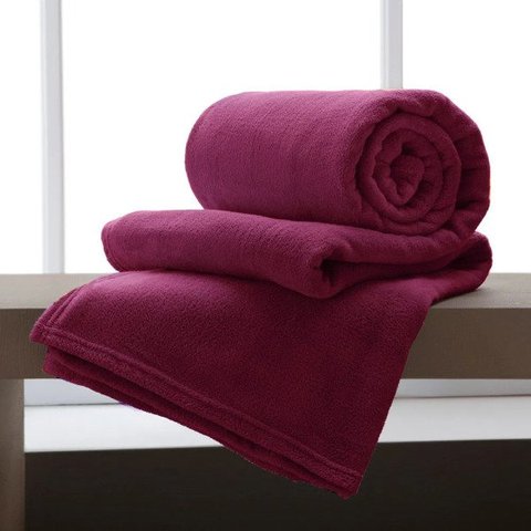 Manta Microfibra Corttex Solteiro Home Design Malbec