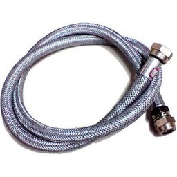 Mangueira para Gás de Rua Malha Aço Flexível Macho/Fêmea 1,50M - 1 Mangueira para Gás de Rua Malha Aço Flexível Macho/Fêmea 1,50M - 1