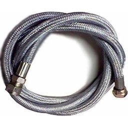 Mangueira para Gás de Rua Malha Aço Flexível Macho/Fêmea 1,50M - 2 Mangueira para Gás de Rua Malha Aço Flexível Macho/Fêmea 1,50M - 2