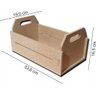 Kit 4 Caixote MDF Desmontável 33,8x19,0x16cm Festa - 5